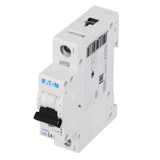 Moeller FAZ6-C4/1 4A Single Pole 6kA C Curve MCB