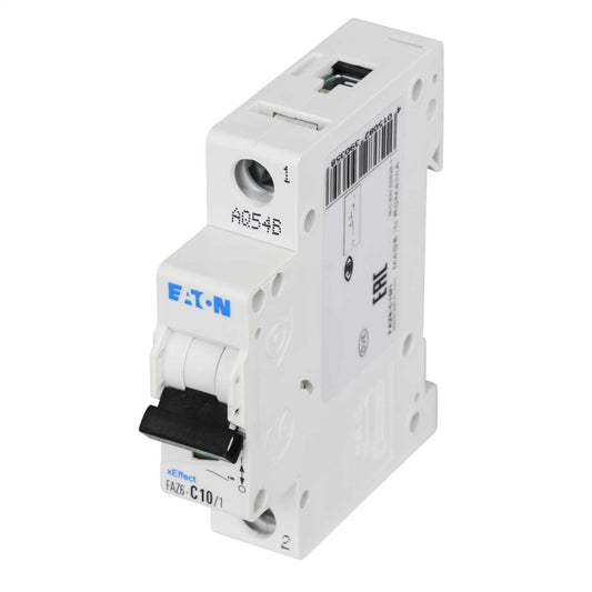 Moeller FAZ6-C10/1 10A Single Pole 6kA C Curve MCB