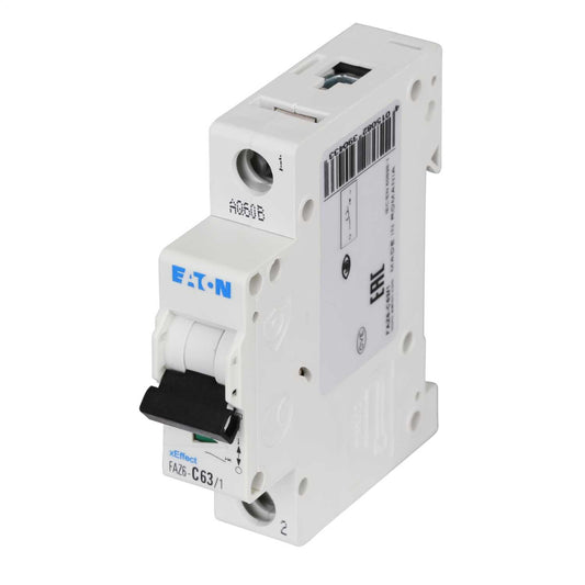 Moeller FAZ6-C63/1 63A Single Pole 6kA C Curve MCB