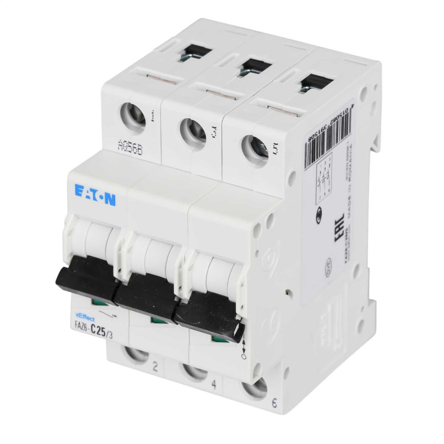 Moeller FAZ6-C25/3 25A Triple Pole 6kA C Curve MCB