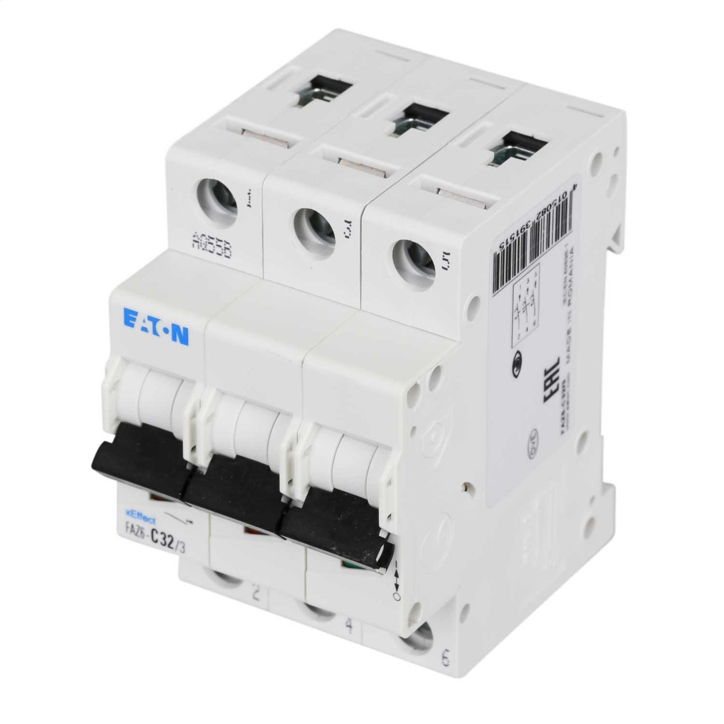 Moeller FAZ6-C32/3 32A Triple Pole 6kA C Curve MCB
