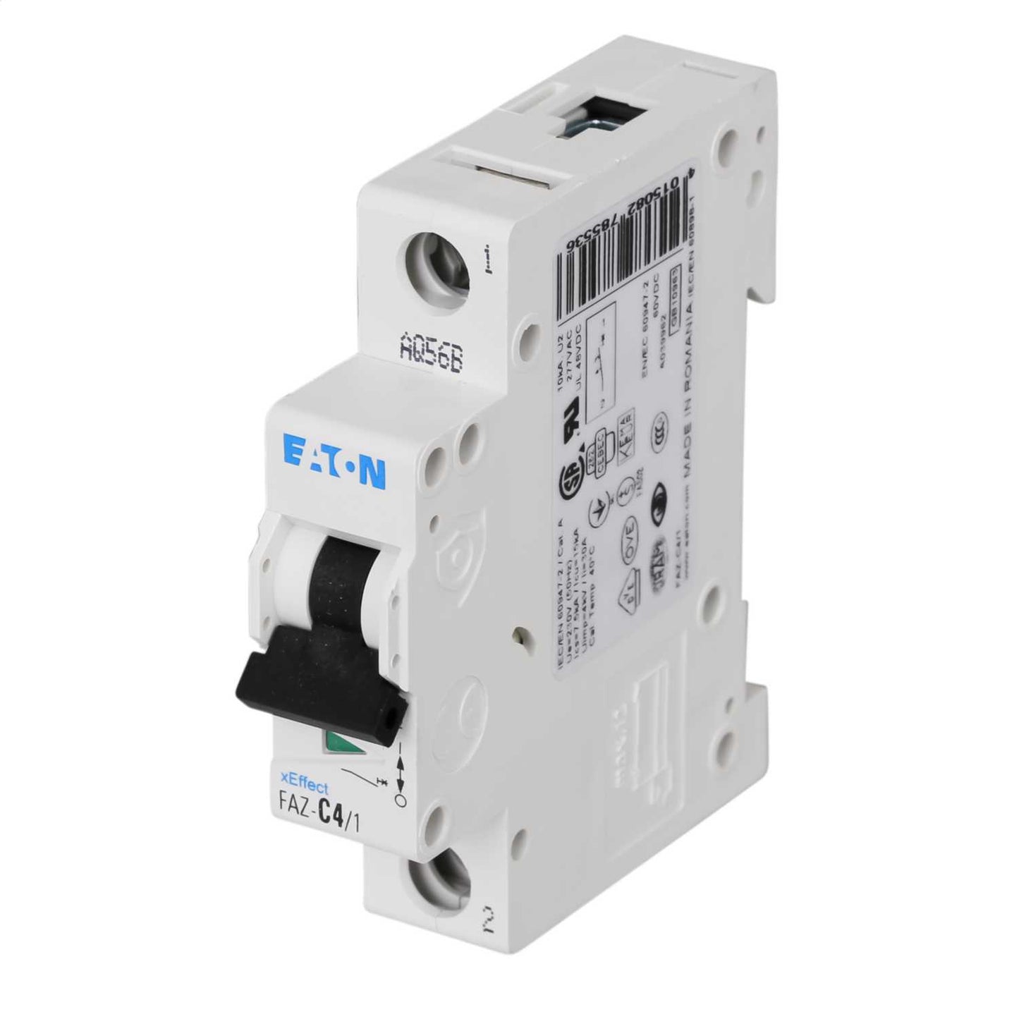 Moeller FAZ-C4/1 4A Single Pole 15kA C Curve MCB