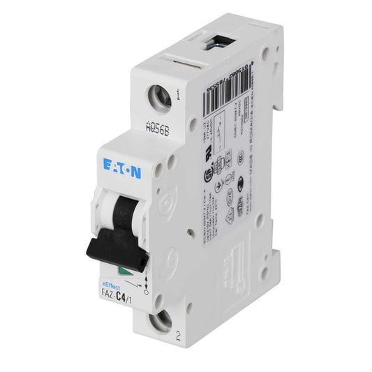 Moeller FAZ-C4/1 4A Single Pole 15kA C Curve MCB