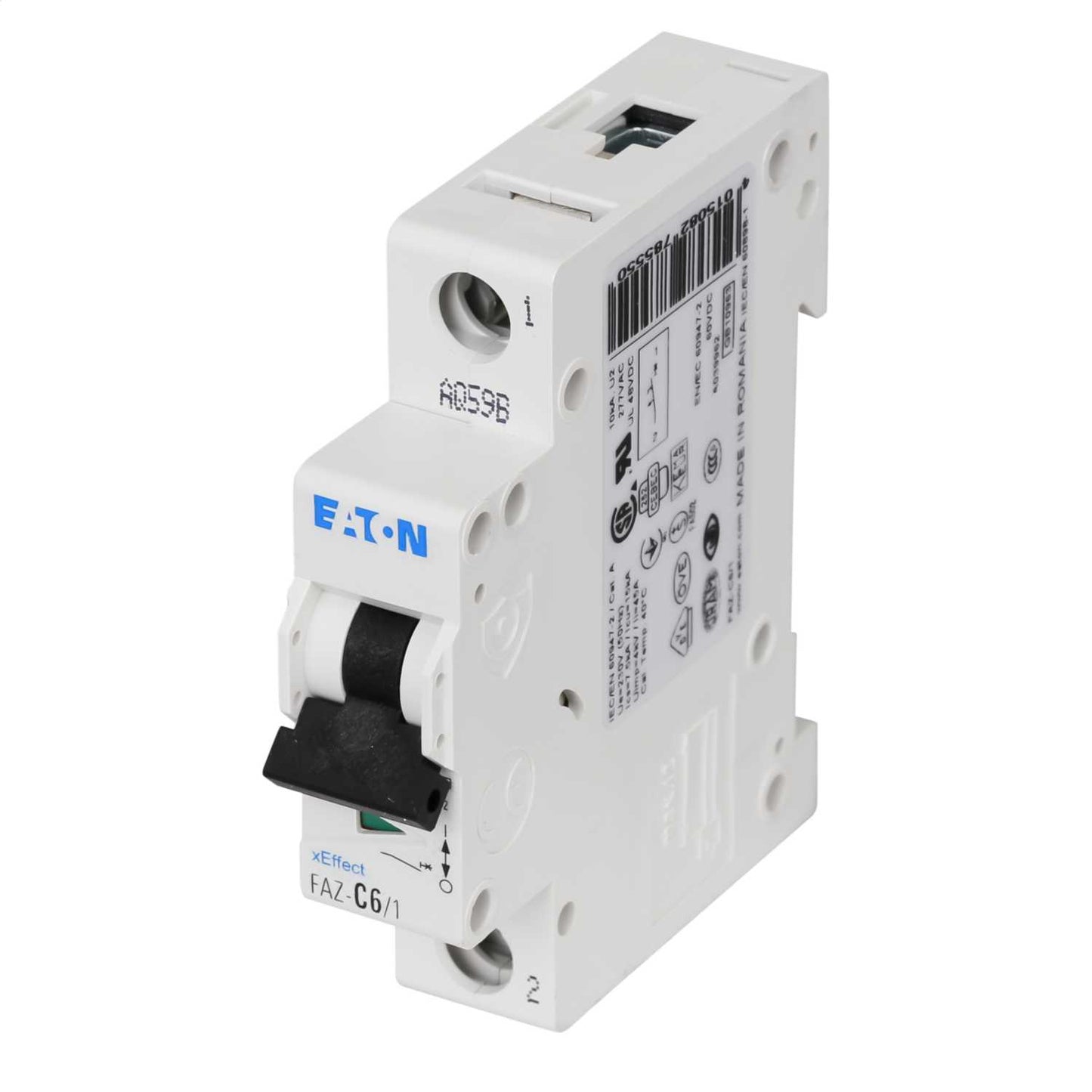 Moeller FAZ-C6/1 6A Single Pole 15kA C Curve MCB