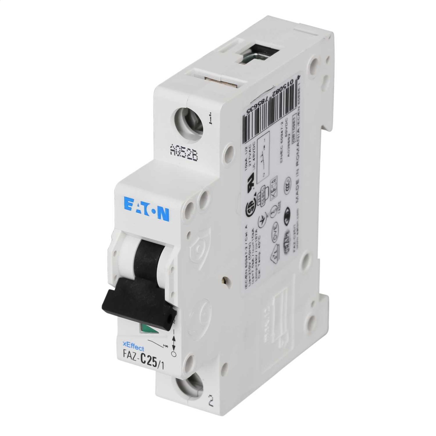 Moeller FAZ-C25/1 25A Single Pole 15kA C Curve MCB