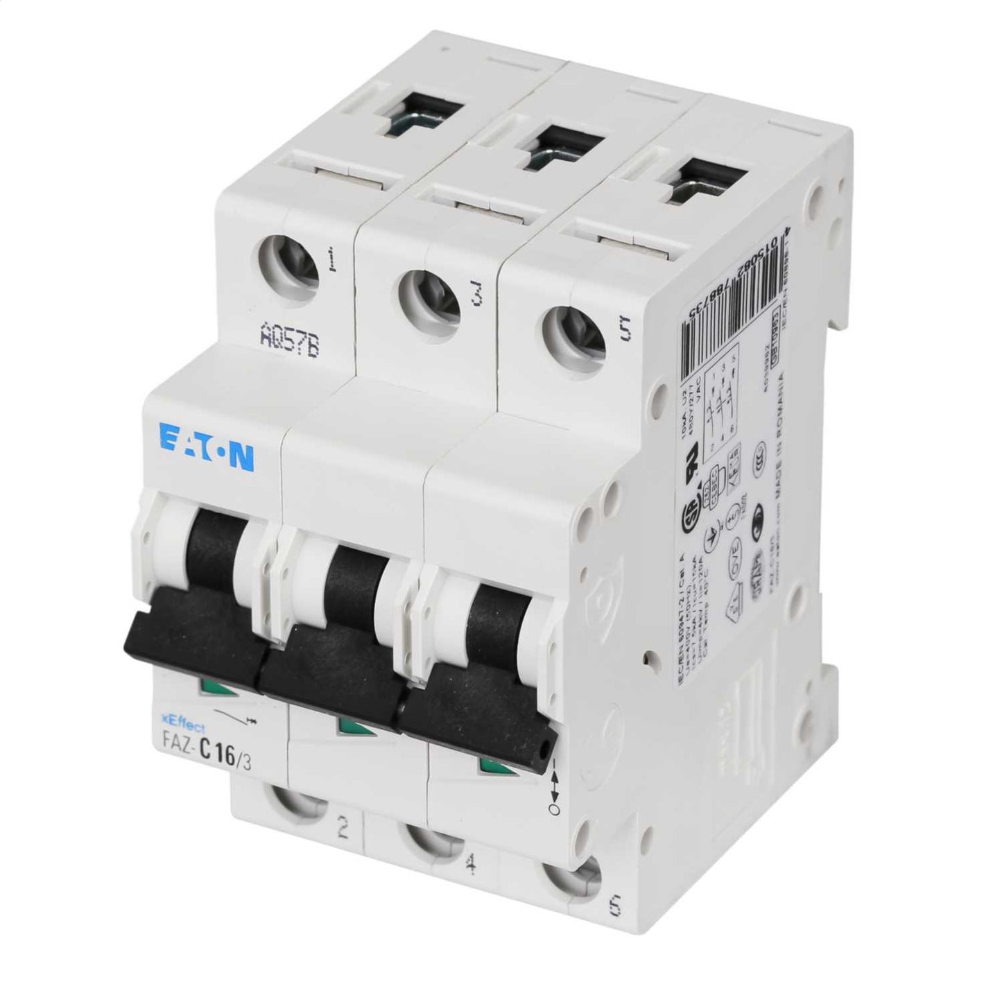 Moeller FAZ-C16/3 16A Triple Pole 15kA C Curve MCB