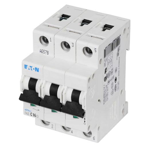 Moeller FAZ-C16/3 16A Triple Pole 15kA C Curve MCB