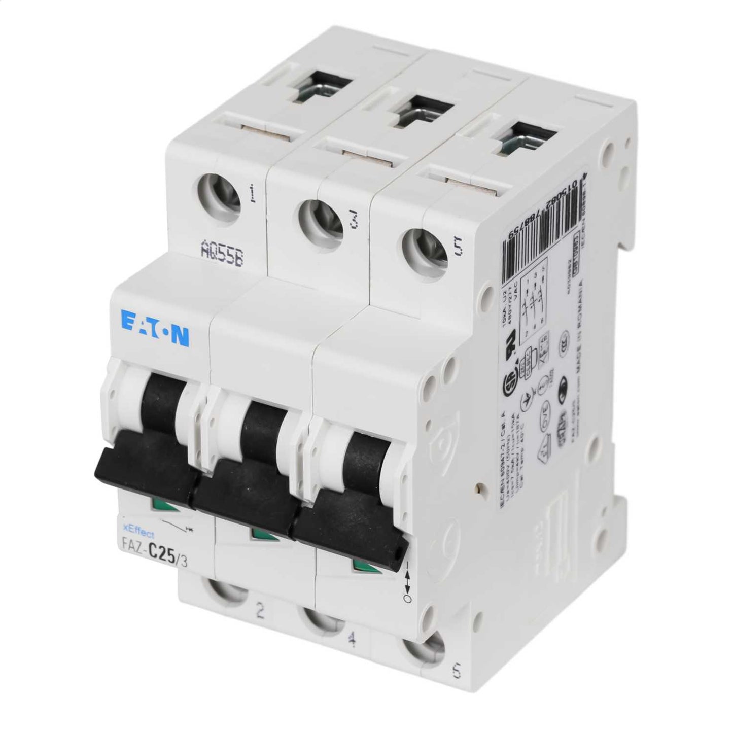 Moeller FAZ-C25/3 25A Triple Pole 15kA C Curve MCB