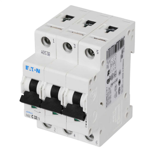 Moeller FAZ-C32/3 32A Triple Pole 15kA C Curve MCB