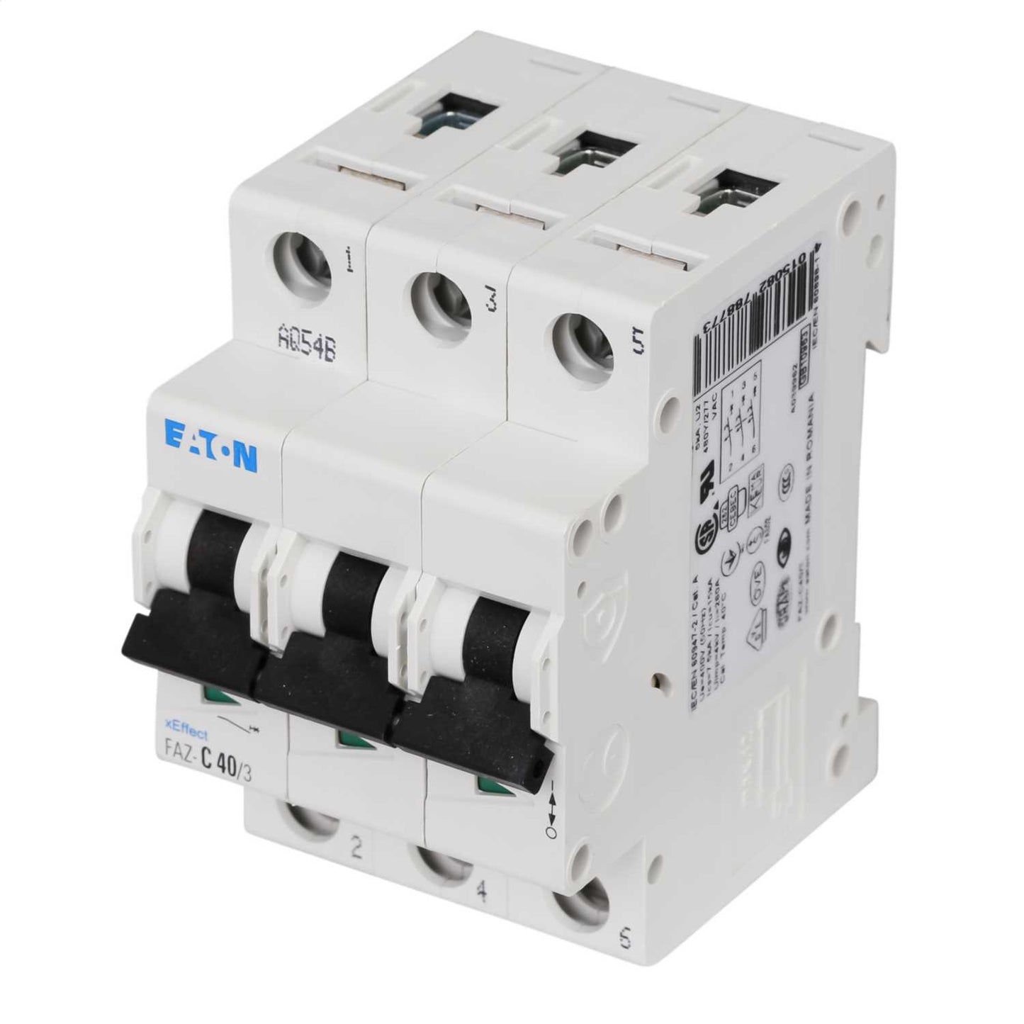 Moeller FAZ-C40/3 40A Triple Pole 15kA C Curve MCB