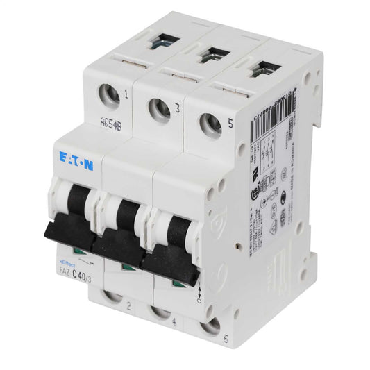 Moeller FAZ-C40/3 40A Triple Pole 15kA C Curve MCB