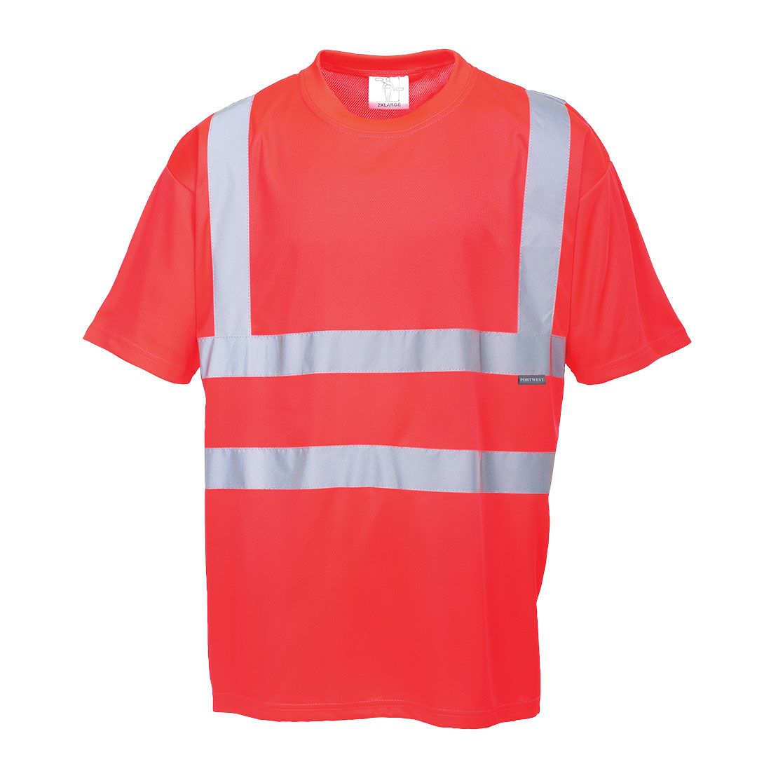 Hi-Vis T-Shirt S/S , L, R, Red