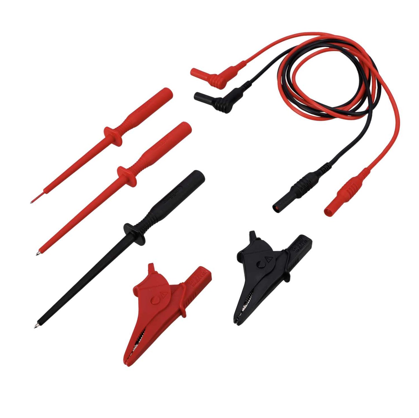 Megger 2 Wire Unfused Test Lead Set with Long Reach Probes and Crocodile Clips