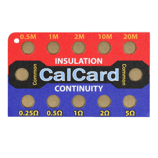 CalCard Continuity and Insulation Verification Card