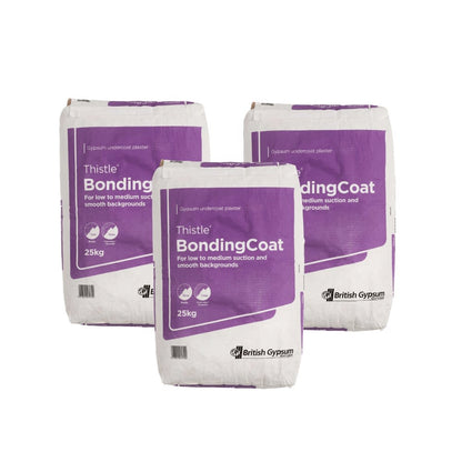 British Gypsum Thistle Bonding Coat Plaster 25kg - Pallet of 56