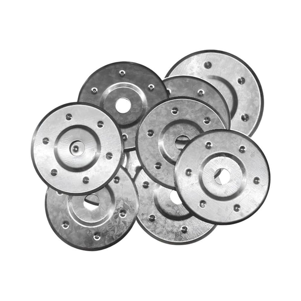 Zinc-Plated Insulation Discs 85mm (50/Box)