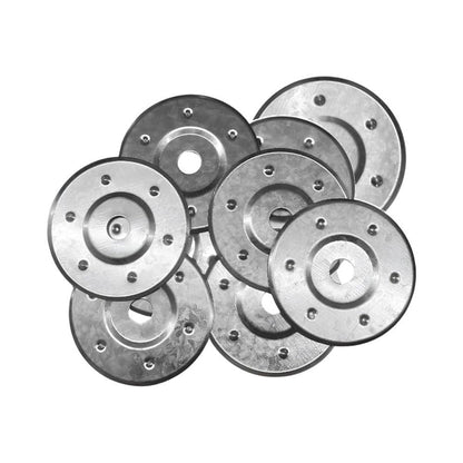 Zinc-Plated Insulation Discs 85mm (50/Box)