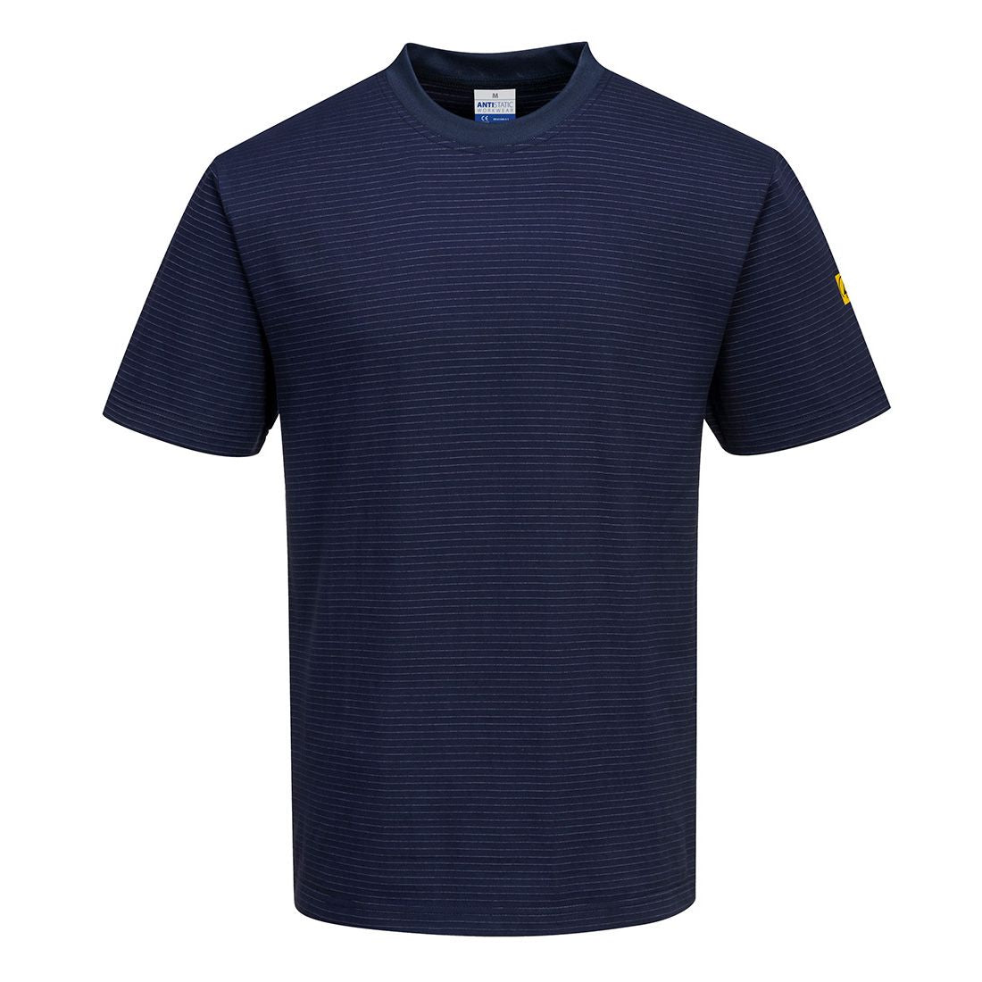 Anti-Static ESD T-Shirt, XL, R, Navy
