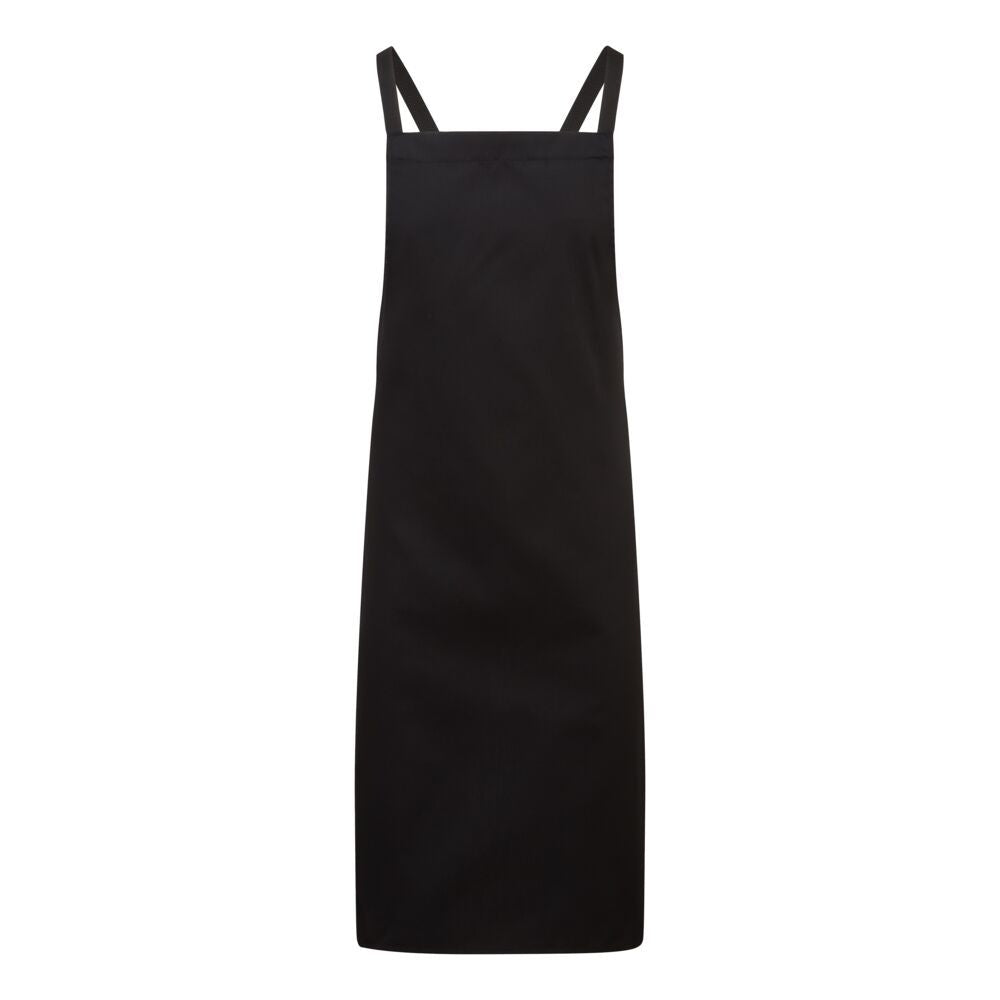 Cross back Apron, , R, Black