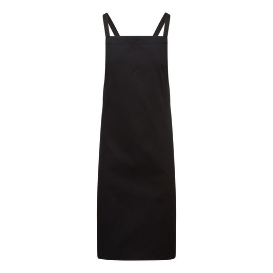 Cross back Apron, , R, Black