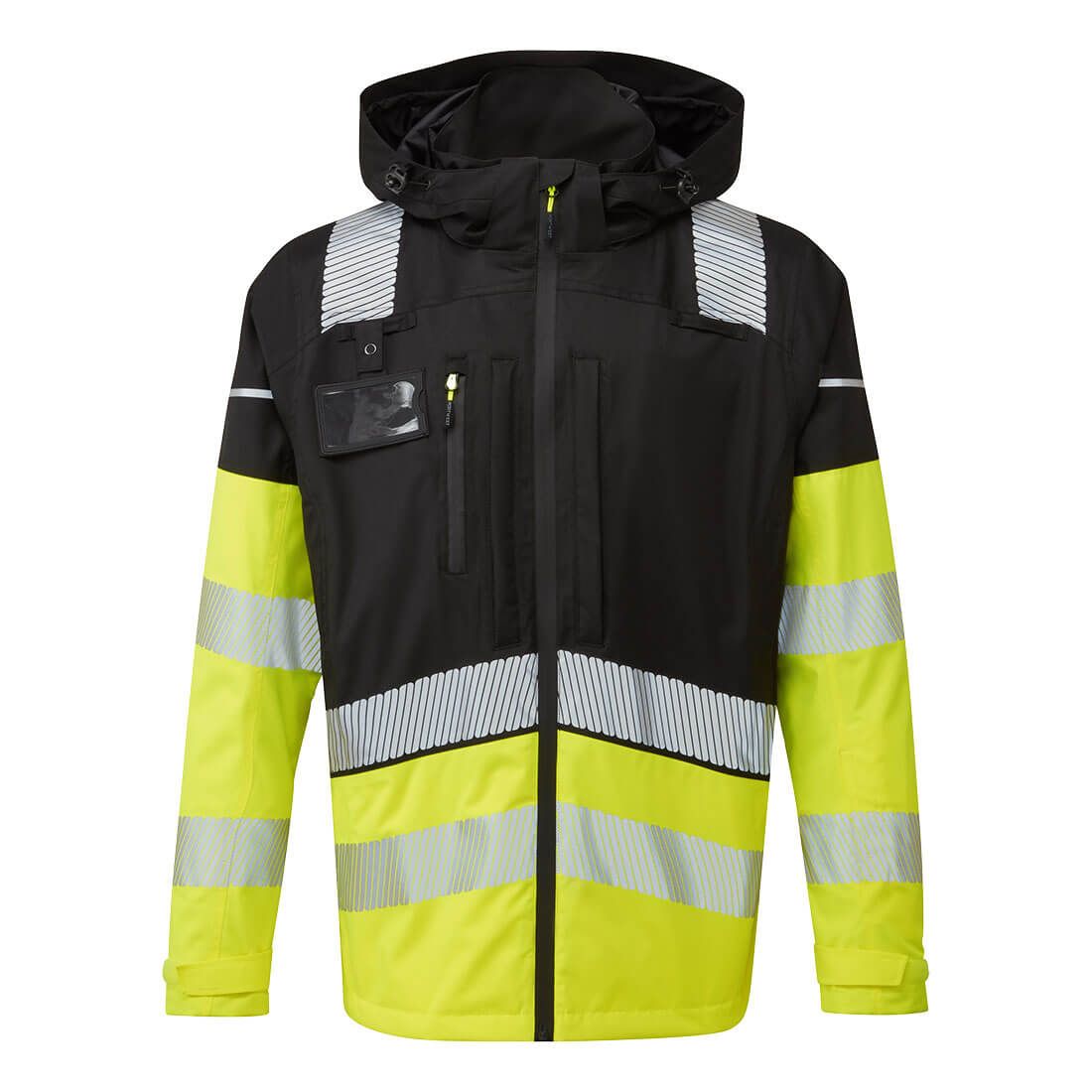 Ultimate Modular Hi-Vis 3-in-1 Rain Jacket, L, R, Yellow/Black