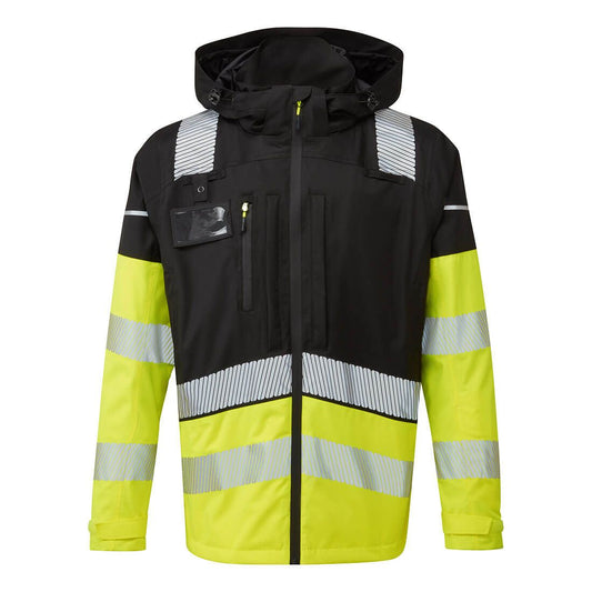 Ultimate Modular Hi-Vis 3-in-1 Rain Jacket, L, R, Yellow/Black