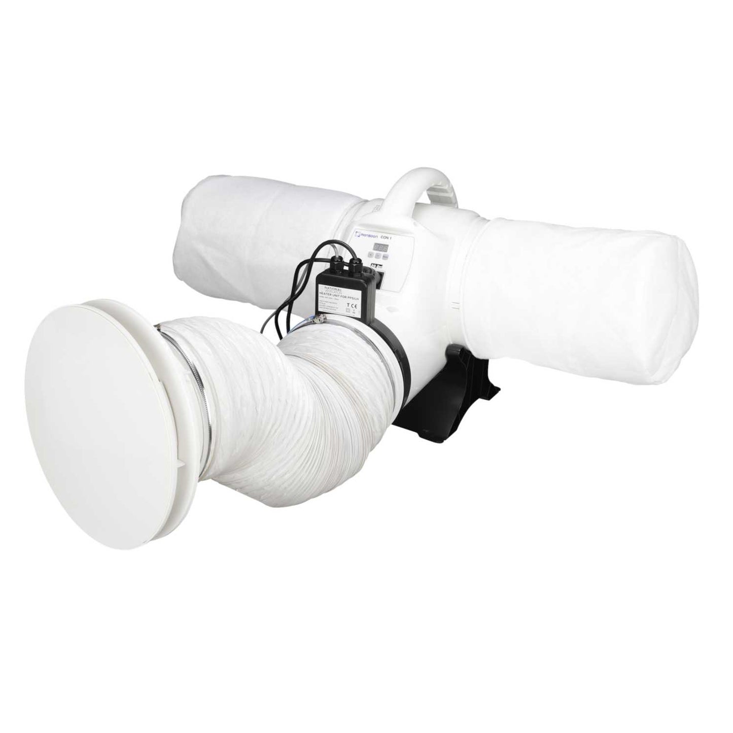 National Ventilation Monsoon Energysaver Dryair Positive Pressure Loft Mounted System with Heater