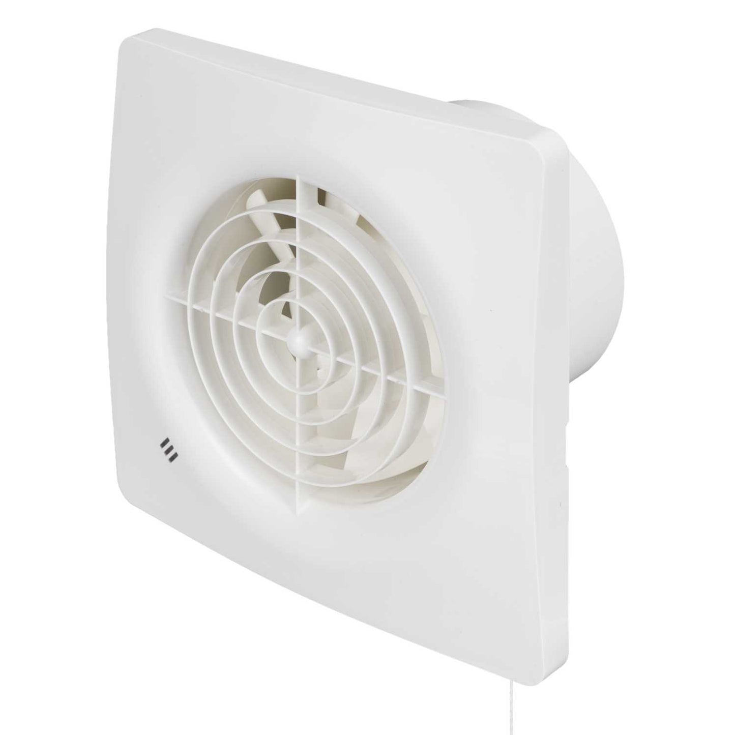 National Ventilation 100mm 4" Axial Flow Fan with Pullcord, Humidistat and Timer