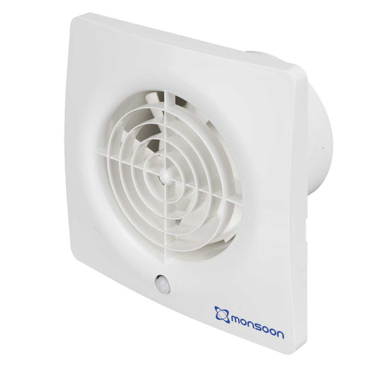 National Ventilation 100mm 4" Axial Flow Fan with PIR