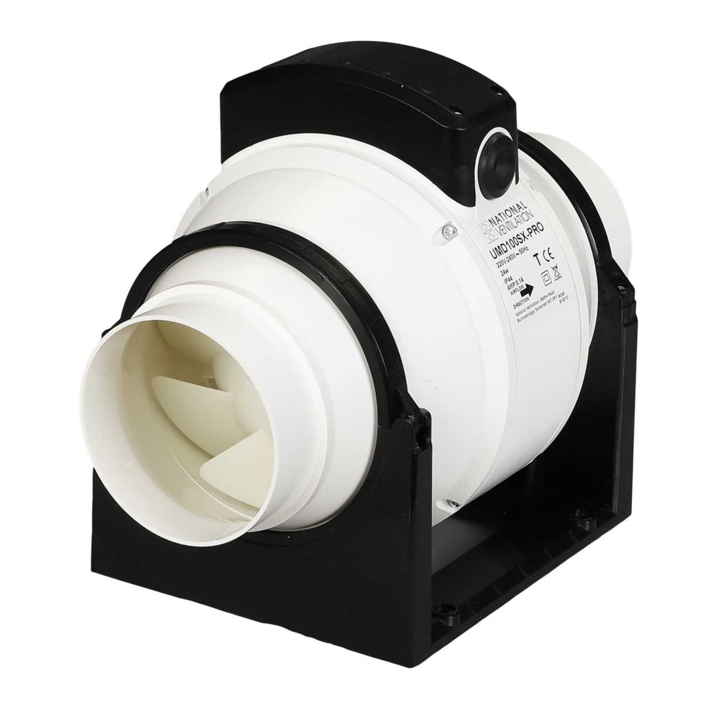 National Ventilation 100mm 4" In-Duct Mixed Flow Fan