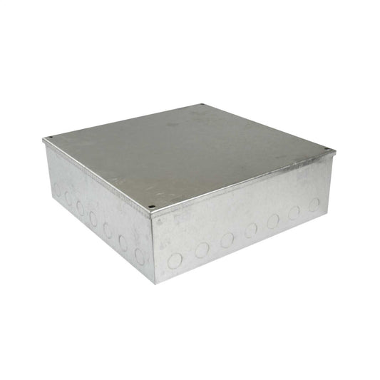 Niglon 300mm x 300mm x 100mm Galvanised Adaptable Box with Knockouts
