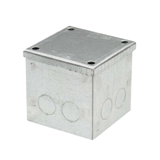 Niglon 100mm x 100mm x 100mm Galvanised Adaptable Box with Knockouts