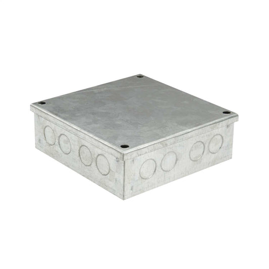 Niglon 150mm x 150mm x 50mm Galvanised Adaptable Box with Knockouts