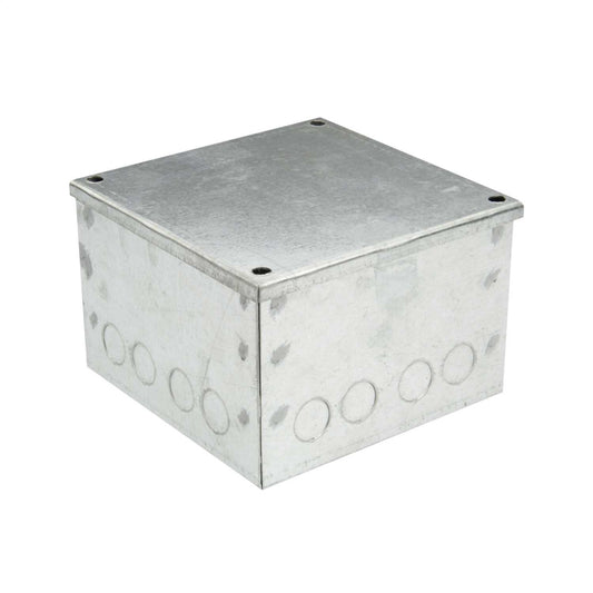 Niglon 150mm x 150mm x 100mm Galvanised Adaptable Box with Knockouts