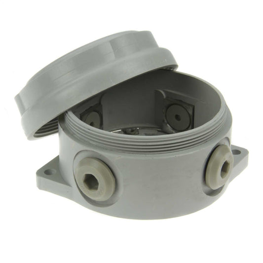 Niglon Ø120 x 62mm 4 Way Armoured Cable Junction Box Grey IP68