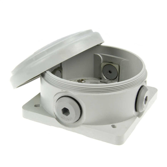 Niglon Ø140 x 66mm 4 Way Armoured Cable Junction Box Grey IP68