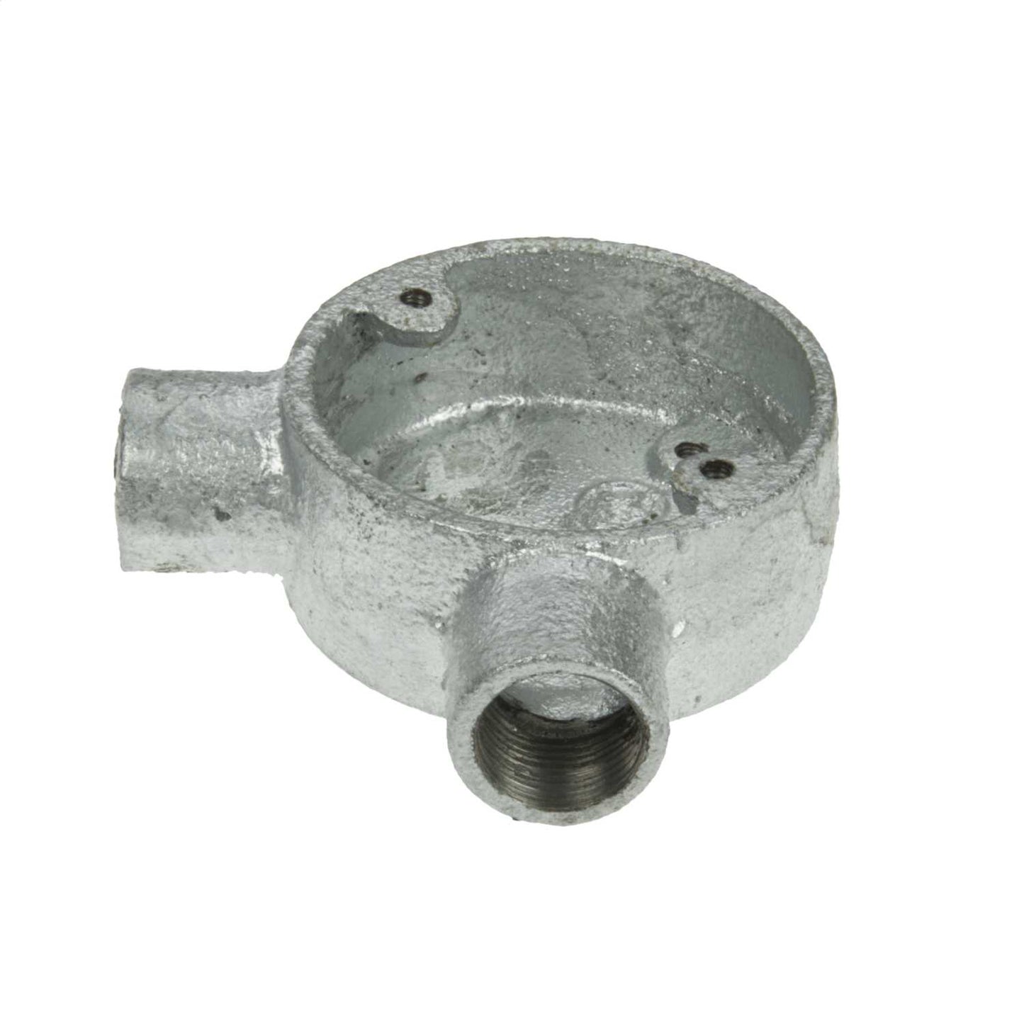 20mm 2 Way Angle Galvanised Conduit Box (Sold in 1's)
