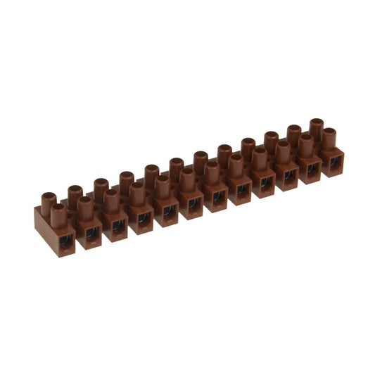 5A 12 Way Bakelite Strip Connector (Sold in 1's)