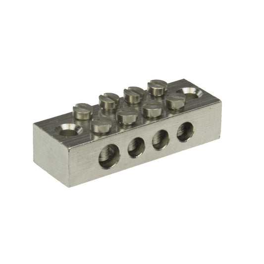 4 Way Double Pole Earth Bar (Sold in 1's)