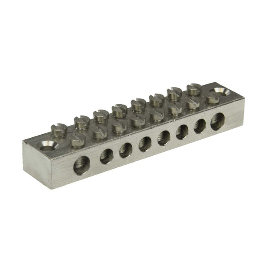 8 Way Double Pole Earth Bar (Sold in 1's)