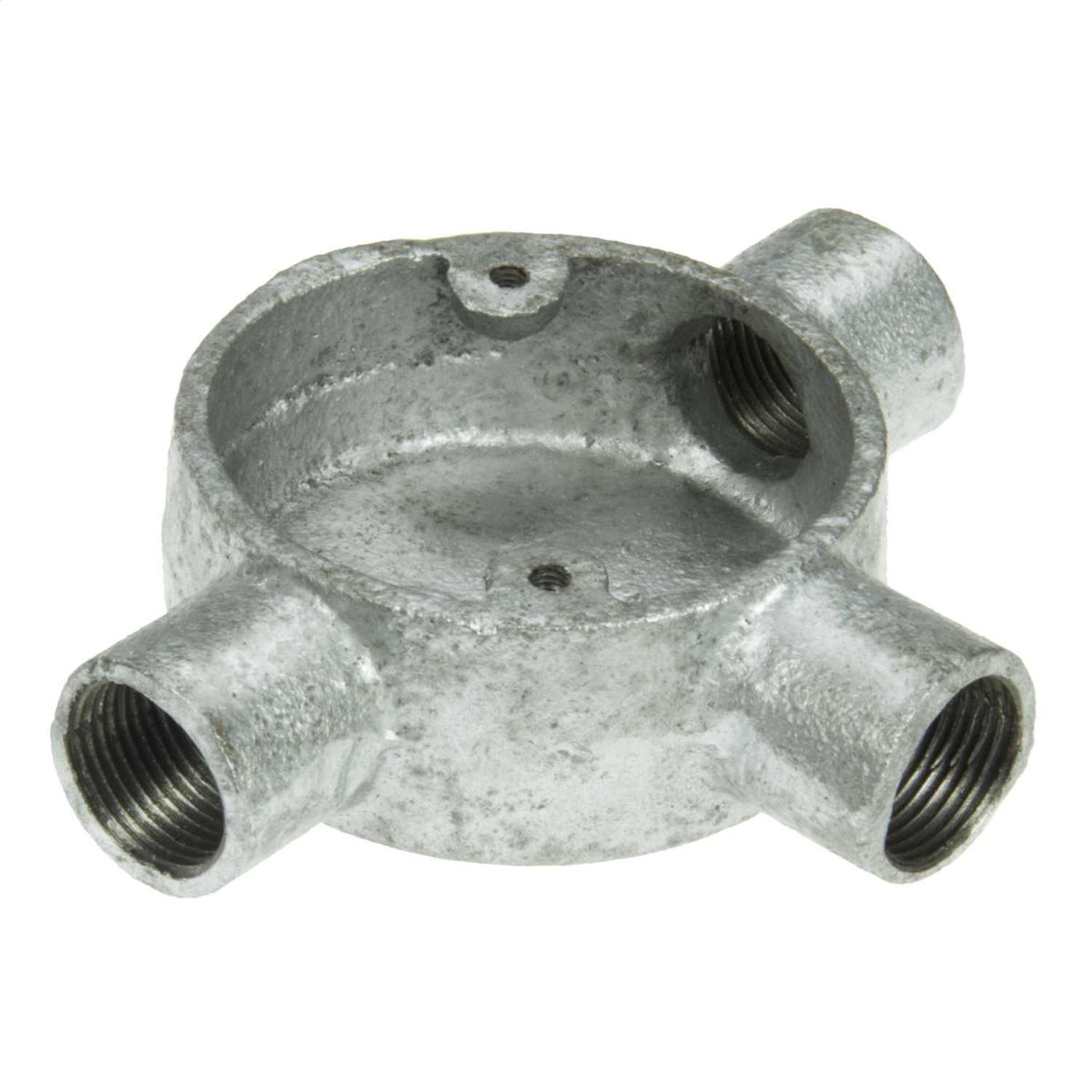 25mm 3 Way Tee Galvanised Conduit Box (Sold in 1's)
