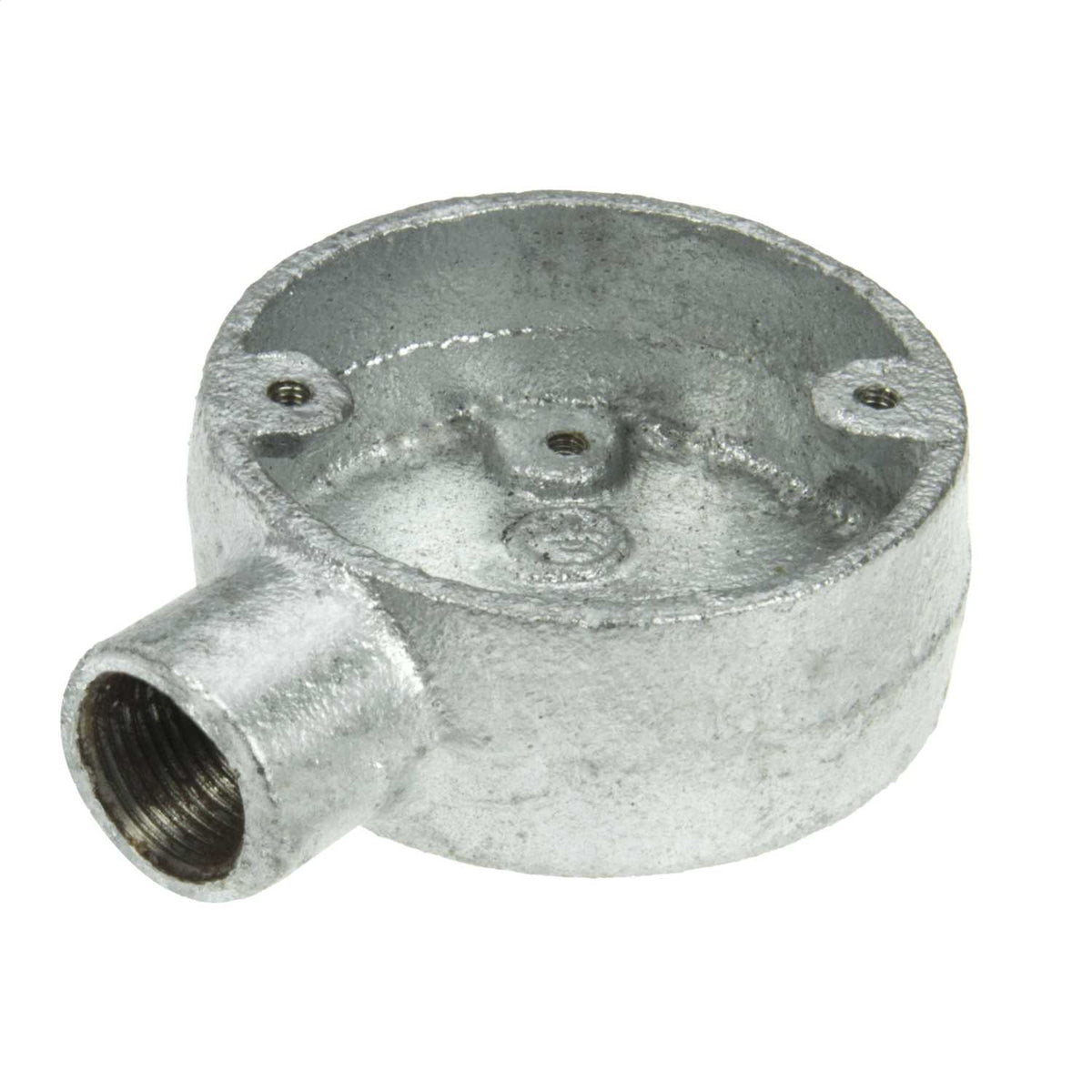 20mm 1 Way Galvanised Conduit End Box (Sold in 1's)