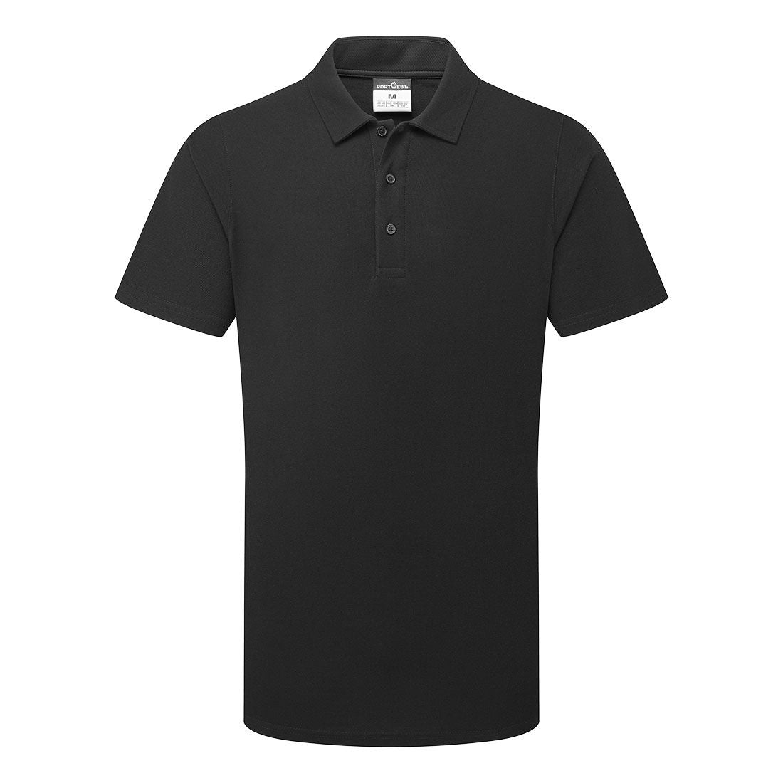 Mesh Air Pro Polo Shirt S/S, L, R, Black