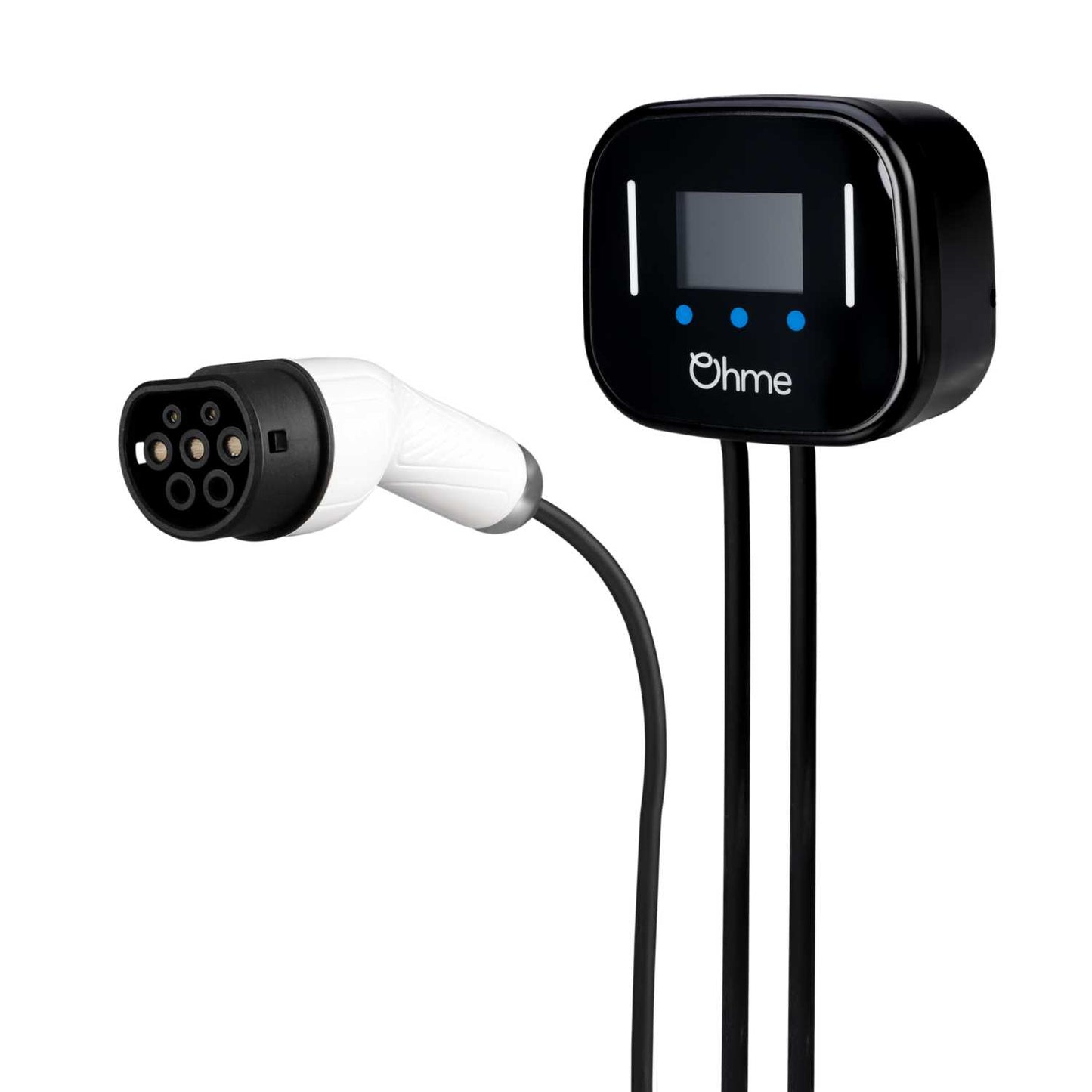 Ohme Home Pro EV Charger 7.4kW with Type 2 8m Tethered Lead Black