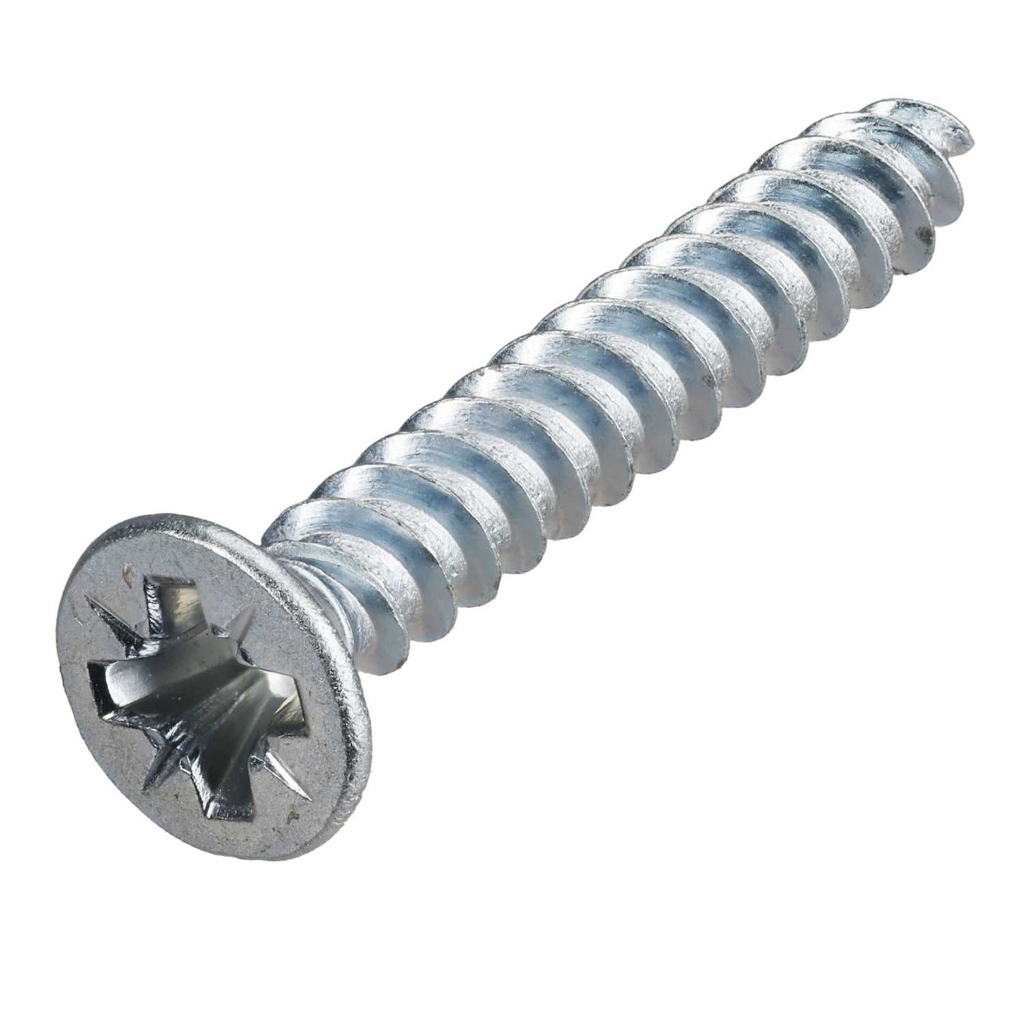Olympic Fixings 6 x 1 Countersunk Cross Twin Thread Screws BZP (Pack of 200)