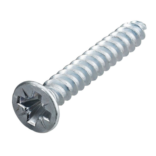 Olympic Fixings 8 x ¾ Countersunk Twin Thread Woodscrews Bright Zinc Plated (200)