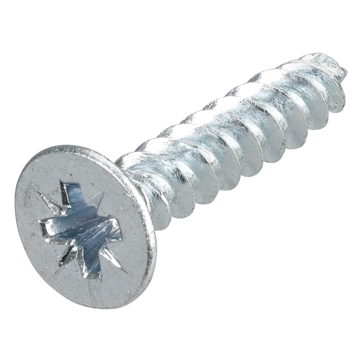 Olympic Fixings 10 x 1 Countersunk Twin Thread Screws BZP (Pack of 200)