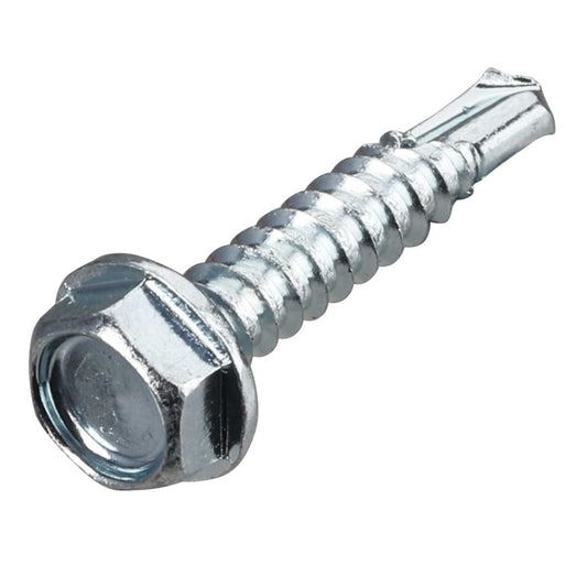 Olympic Fixings 4.8mm x 25mm Hexagon Head Plain Self Drilling Screws (Pack of 200)