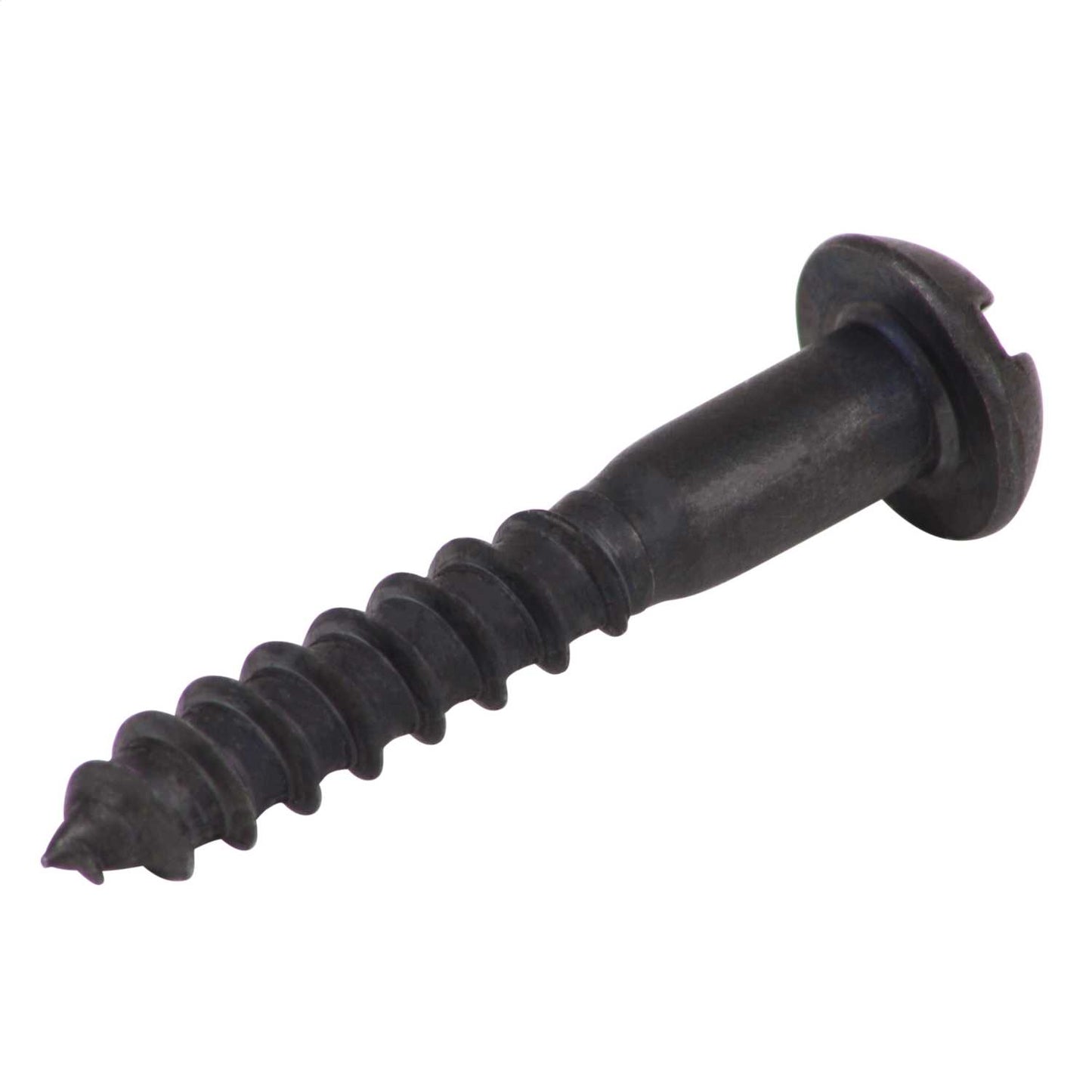 Olympic Fixings 8 x 1 Round Head Slot Woodscrews Black (Pack of 200)