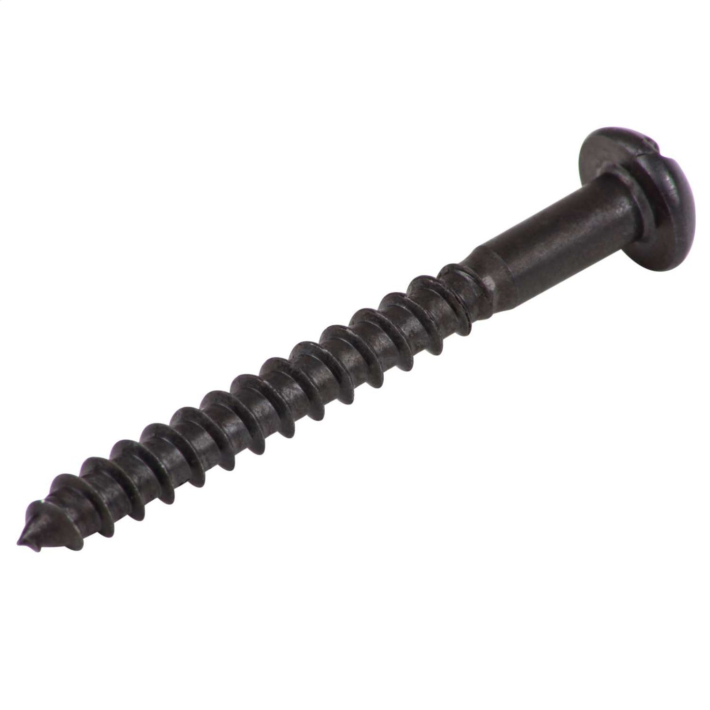 Olympic Fixings 8 x 1½ Round Head Slot Woodscrews Black (Pack of 200)